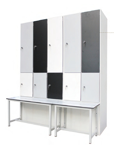 Vestiaire en stratifié compact hydrofuge