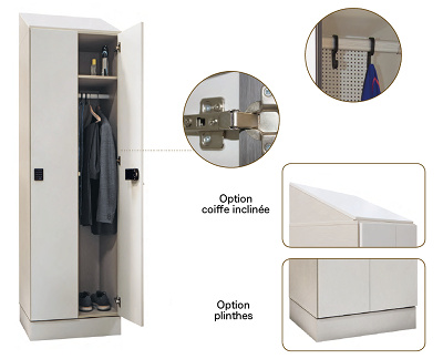 Vestiaire en mélaminé