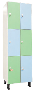 Vestiaire en stratifié compact hydrofuge